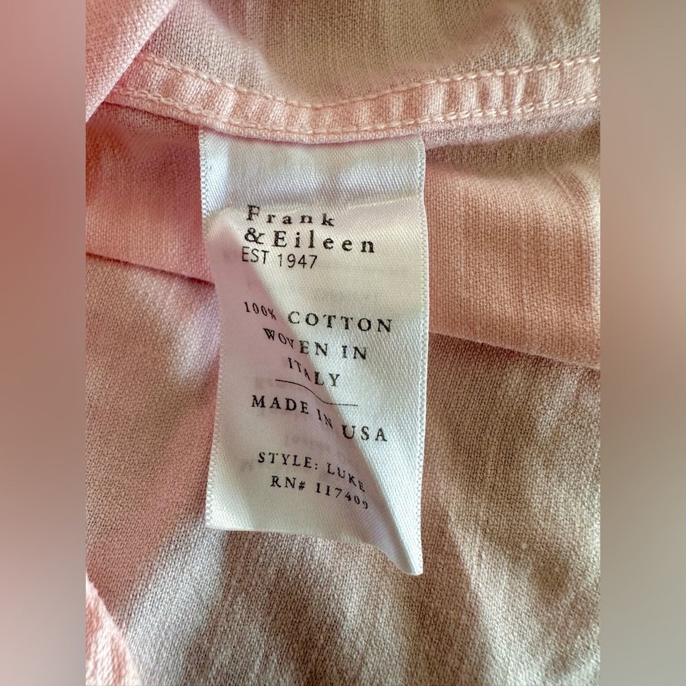 Frank & Eileen Men’s Luke Lightweight Button-Up Casual Shirt in 100% cotton - Picture 11 of 14